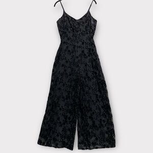 Vintage Betsey Johnson Luxe Women’s Jumpsuit Small Wide Leg Mesh Whimsigoth